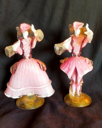 Statuine in vetro di Murano e Oro