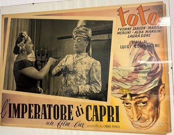 Fotobusta originale Totò "L'Imperatore di Capri"