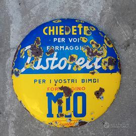 Insegna Tabella Bottone Smaltato Pastorella Mio