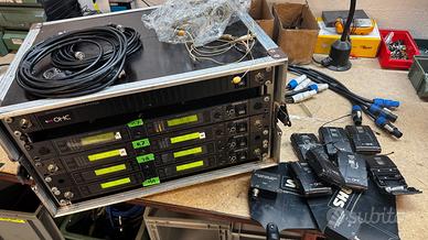 Sistema radio Shure UHF U4D MK2 8 canali