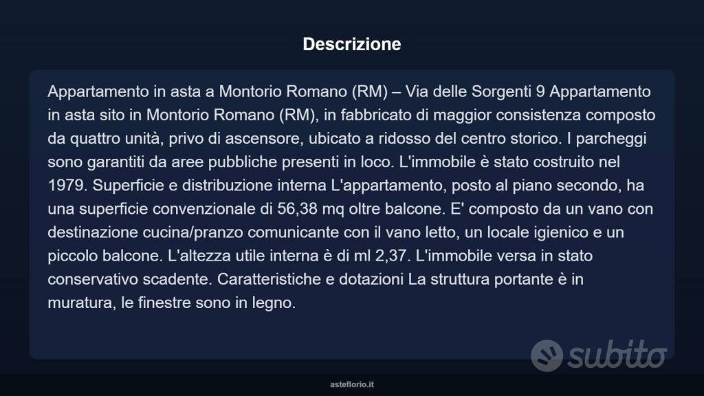 Appartamento – Montorio Romano, Roma Capitale - Altro