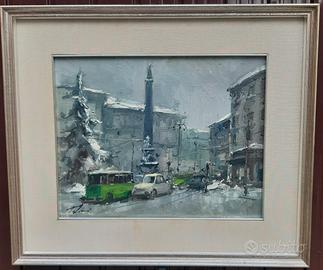 quadro a olio di Tabacci Mario 