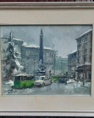 quadro a olio di Tabacci Mario 