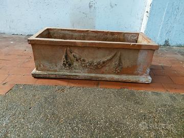 N° 4 VASI RETTANGOLARI IN TERRACOTTA 