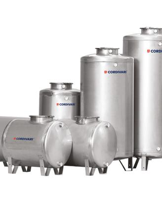 Serbatoio verticale acqua potabile acciaio Inox