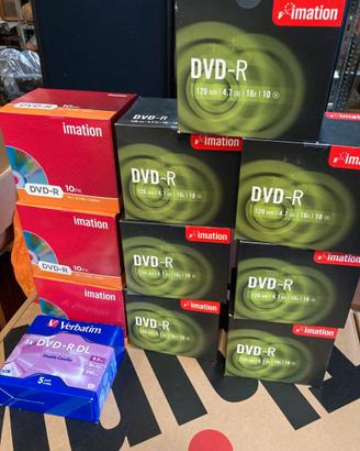 Lotto dvd-r e dvd+r vergini