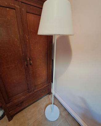 Lampada in acciaio e vetro satinato 