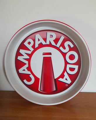 Vassoio Campari Soda, vintage anni 90, in metallo