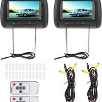 Display poggiatesta 7” wireless LCD MP5 2 pezzi