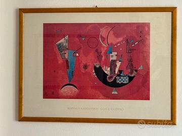 Quadro Kandinsky - Stampa con vetro e cornice