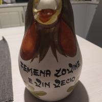 Bassano Brocca in ceramica a forma di gallo, Vint