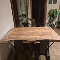 Tavolo singer vintage industrial allungabile