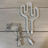 Lampada Neon LED a forma di Cactus