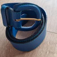 Cintura donna vintage blu cobalto