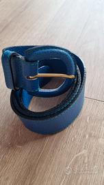 Cintura donna vintage blu cobalto