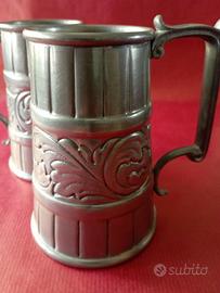 Boccali PELTRO 95% e  CERAMICA GRES vintage