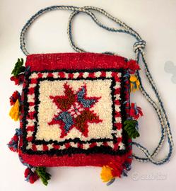 Borsa etnica turca originale fatta a mano - Lana