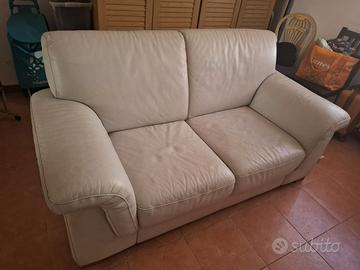 Divano 2 posti in pelle