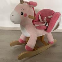 Cavallo Dondolo Legno, Peluche Bambini di Unicorno