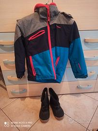 Giubbotto + stivaletti  da neve bambino