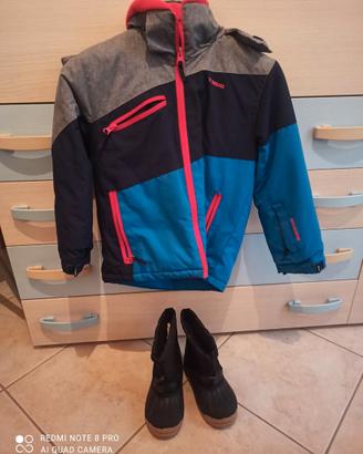 Giubbotto + stivaletti  da neve bambino