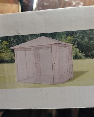 gazebo da giardino m 3x3x2.7h