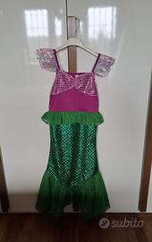 Vestito sirena scuro bambina 150 cm