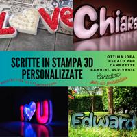 scritte Luminose 3D
