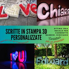 scritte Luminose 3D