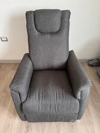 Poltrona reclinabile dondolo e girevole 360