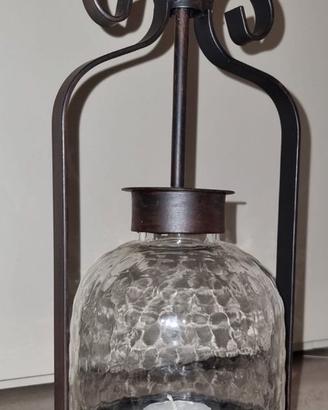 Lampada rustica a candela