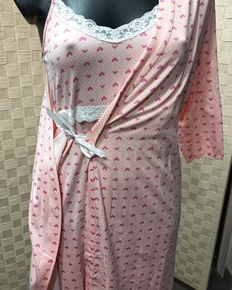 camicia da notte con vestaglia 