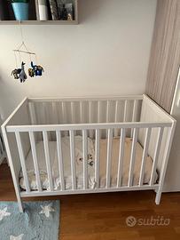 Lettino Ikea per bambini singolo + materasso