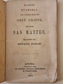 Vangelo di San Matteo – 1874 – Diodati – Londra