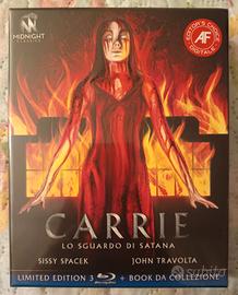 Carrie Lo Sguardo Di Satana-3 blu ray+book