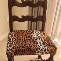 Sedie legno massello imvottiti vintage