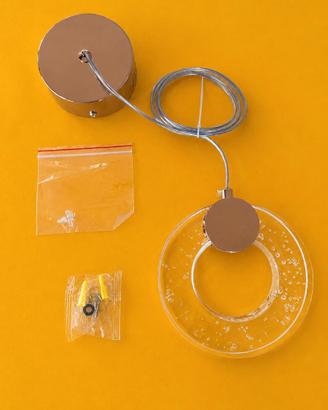 Lampada LED Oro e Cristallo Ø15cm | Moderna