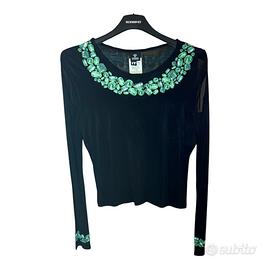 Versace Jeans Couture top vintage XL nero