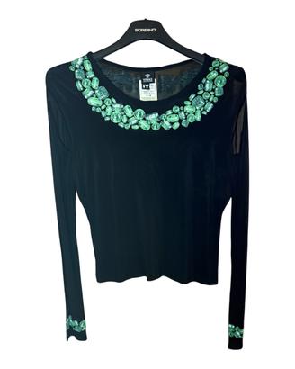 Versace Jeans Couture top vintage XL nero