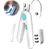 Taglia unghie Cani Gatti Luce LED Antispruzzo blu