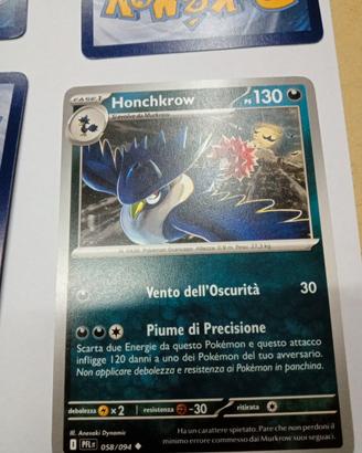 Carta Pokemon HonchKrow 058/194 mint