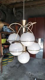 lampadario vintage 7 sfere