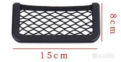 Tasca portaoggetti rete elastica organizer 15x8 cm