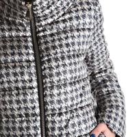 Cappotto donna elegante pied-de-poule