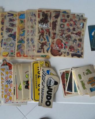 Lotto 423 figurine stikers anni 80