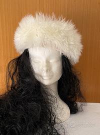 Cappello Pelliccia Toscano Bianco Vintage