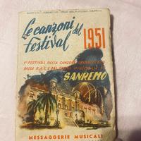 libretto originale “Le canzoni del Festival 1951”