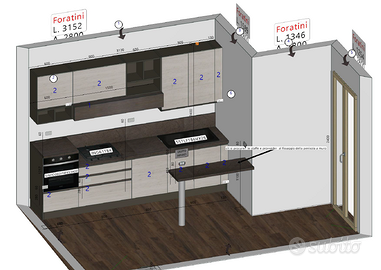 cucina lineare + elettrodomestici  - FINE 2022