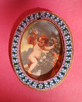 Cornice d'epoca in micromosaico italiano