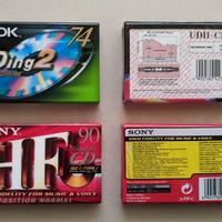 Lotto 5 audiocassette vergini nuove sigillate
